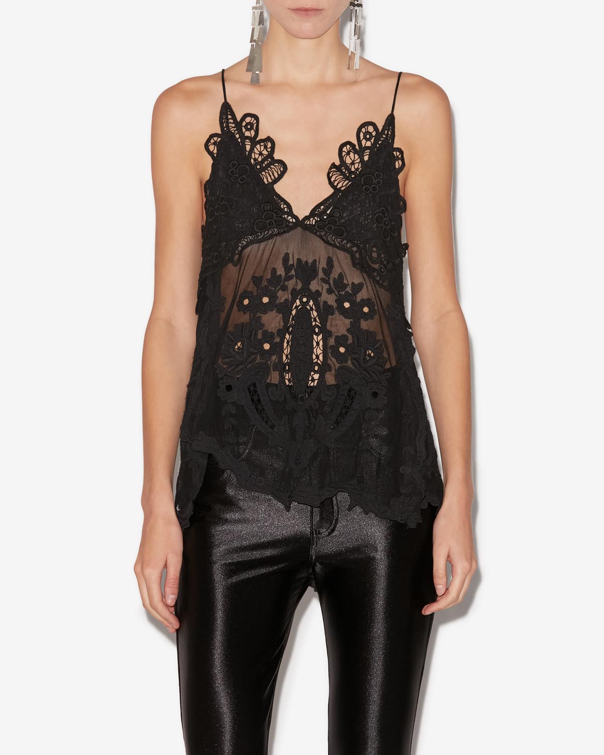 Victoria lace top - Black - Woman - 3