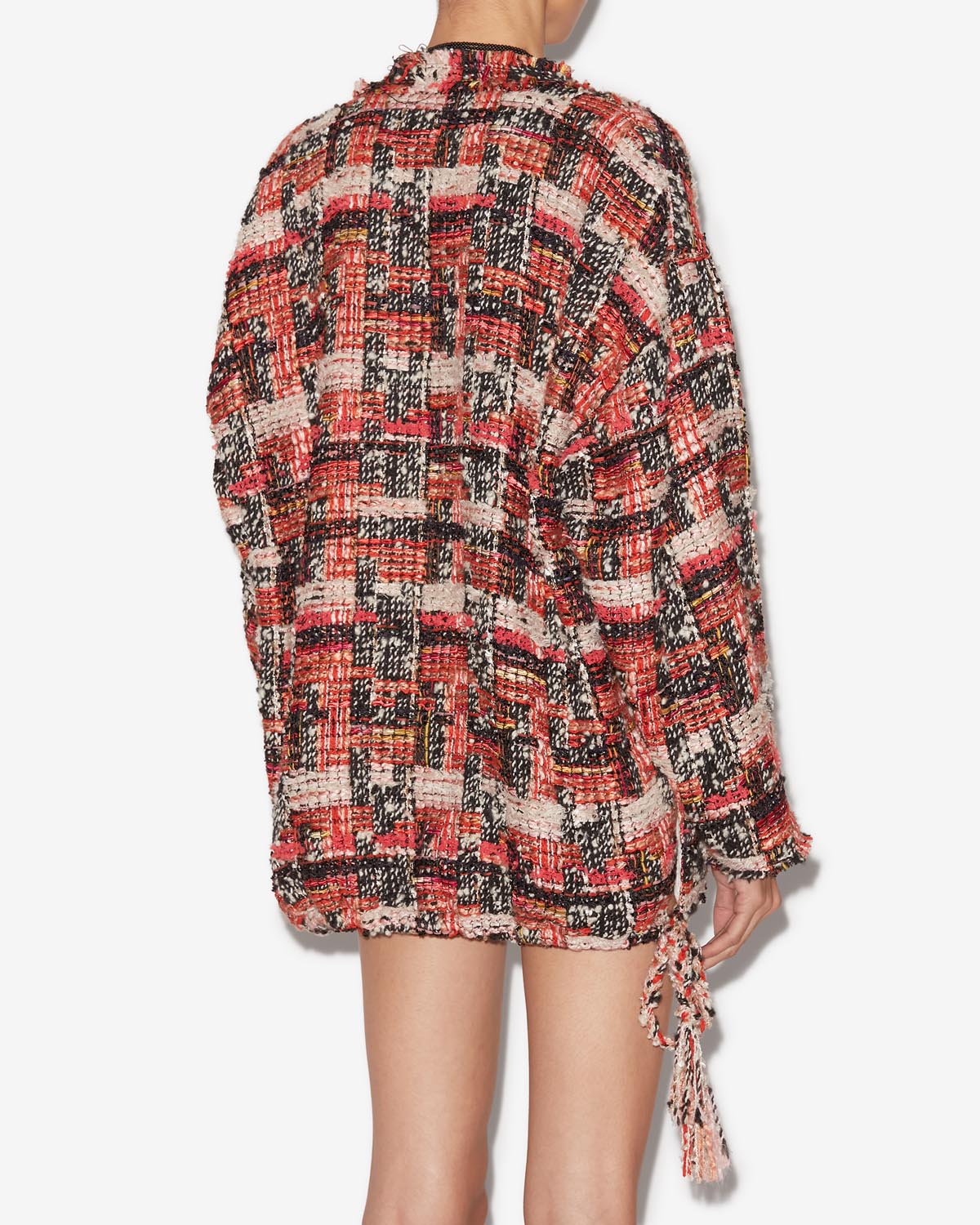 Dragana 울 트위드 소재의 탑 - Shell pink-ecru - Woman - 4