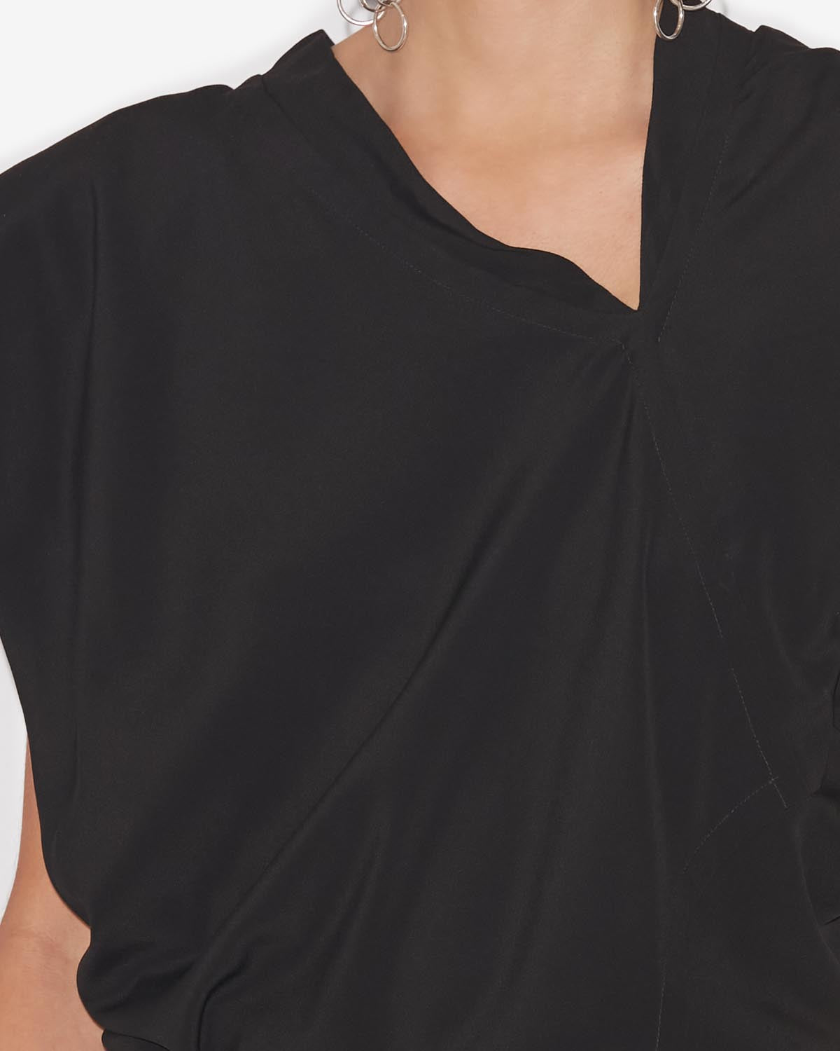 Top de punto asimétrico keddy - Negro - Woman - 2