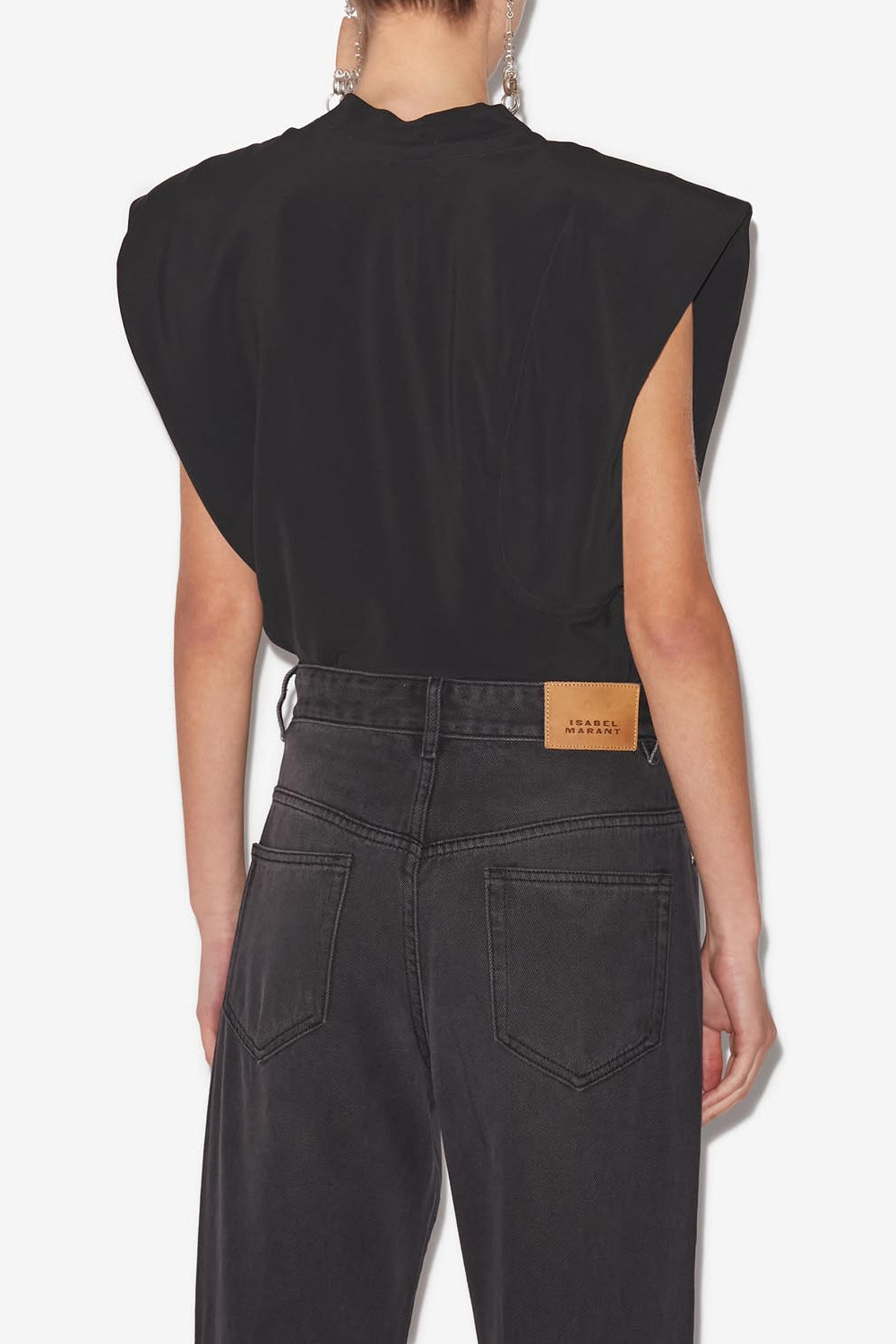 Top de punto asimétrico keddy - Negro - Woman - 5