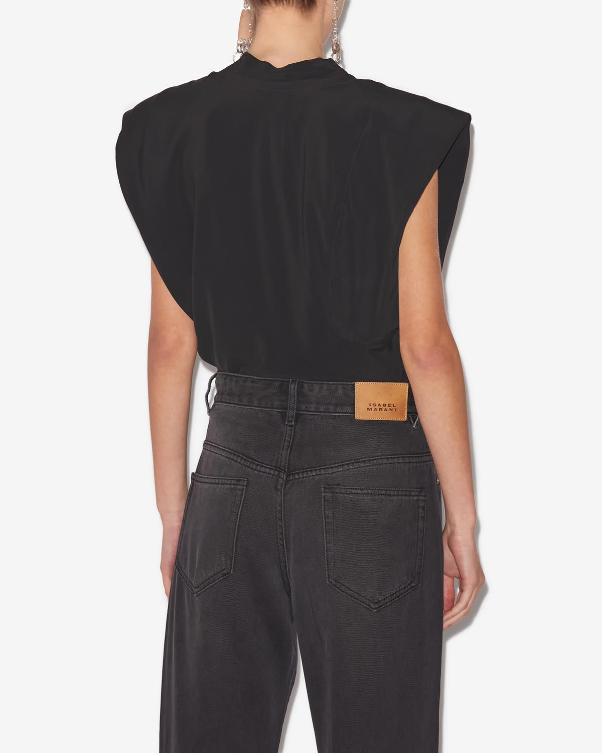 Top de punto asimétrico keddy - Negro - Woman - 4