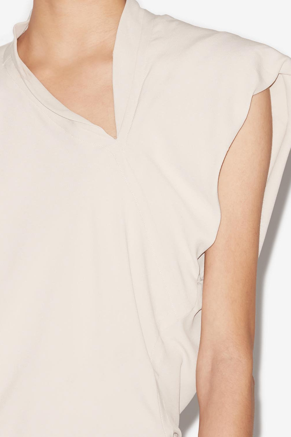 Keddy top in stretch jersey - Chalk - Woman - 3