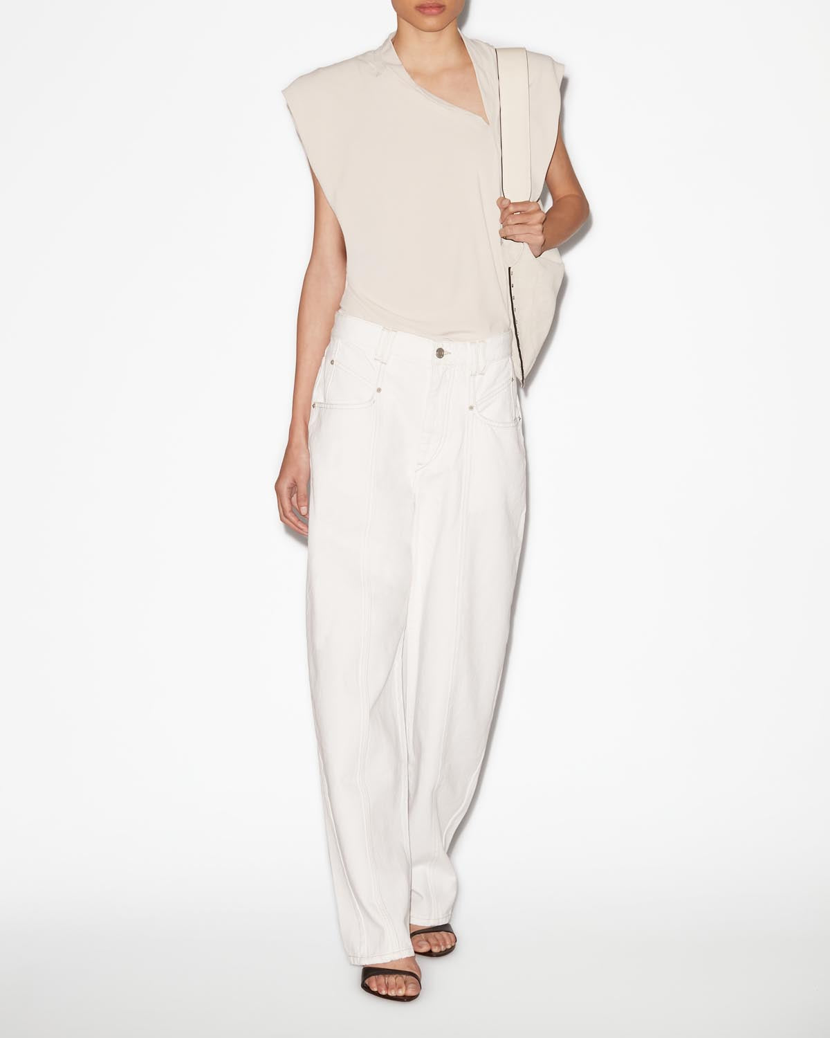 Top de punto elástico keddy - Beige - Woman - 1