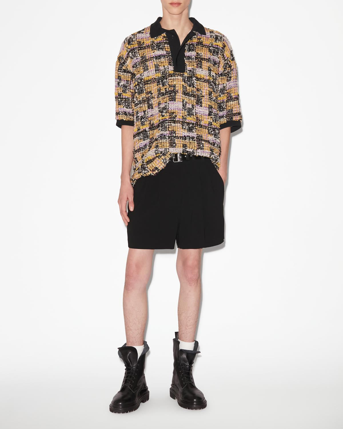 Dorian ウールツイード トップス - Lilac-yellow - Man - 1