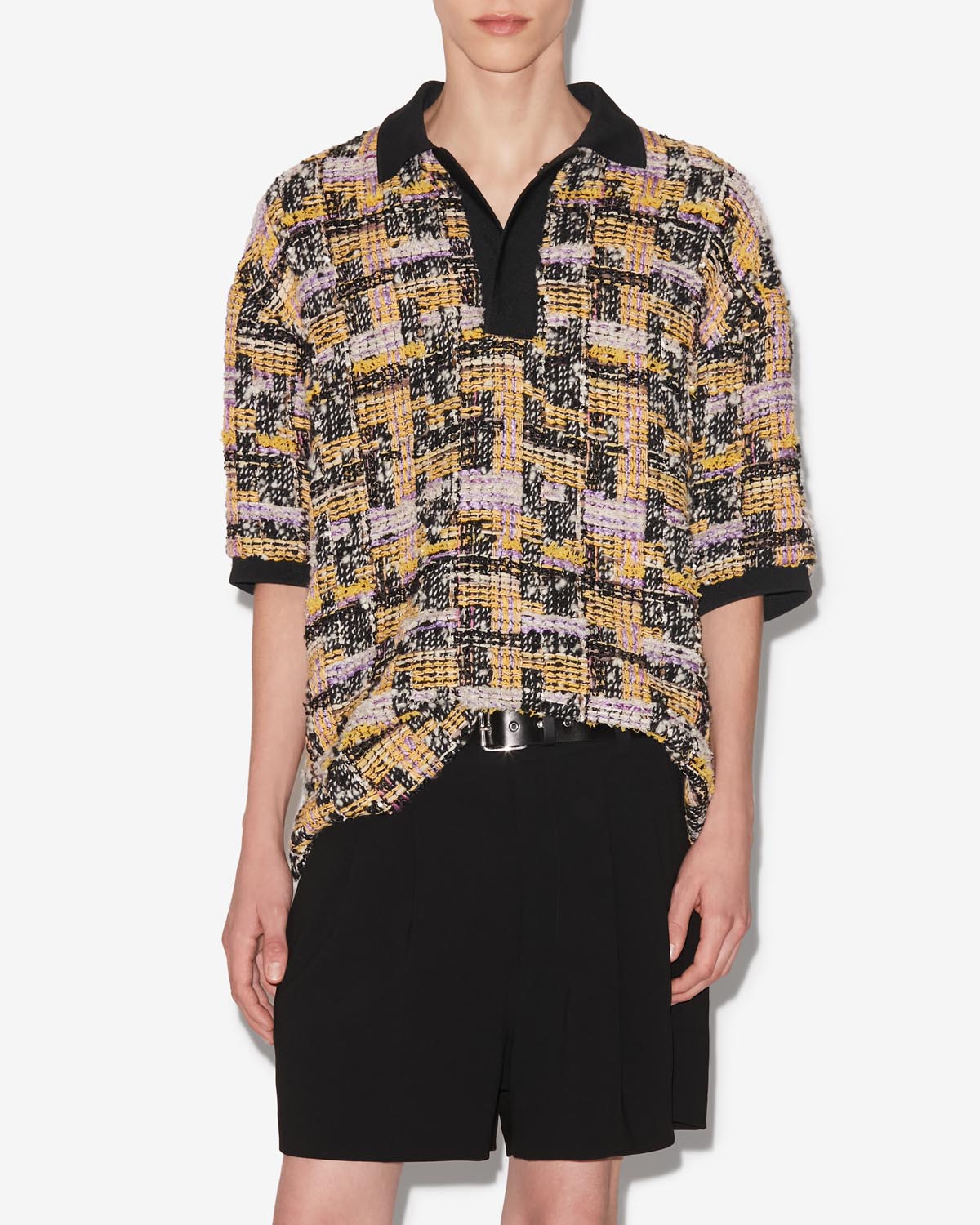 Dorian ウールツイード トップス - Lilac-yellow - Man - 3