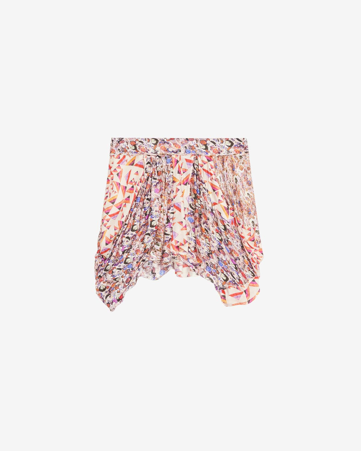 Gonna stampata asimmetrica lovia - Ecru - Woman - 4