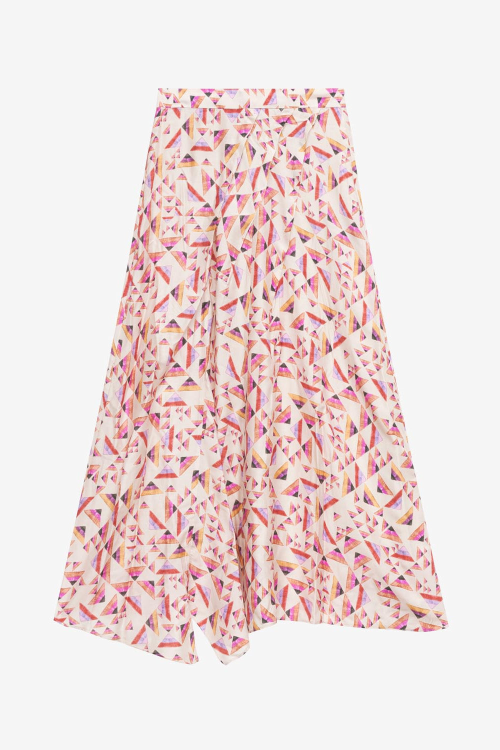 Falda midi estampada cacia - Ecru-multicolore - Woman - 1