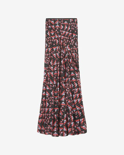 Jupe longue imprimée katae - Noir-multicolore - Woman - 5