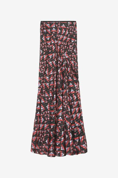 Katae 프린트 맥시 스커트 - Black-multicolor - Woman - 1