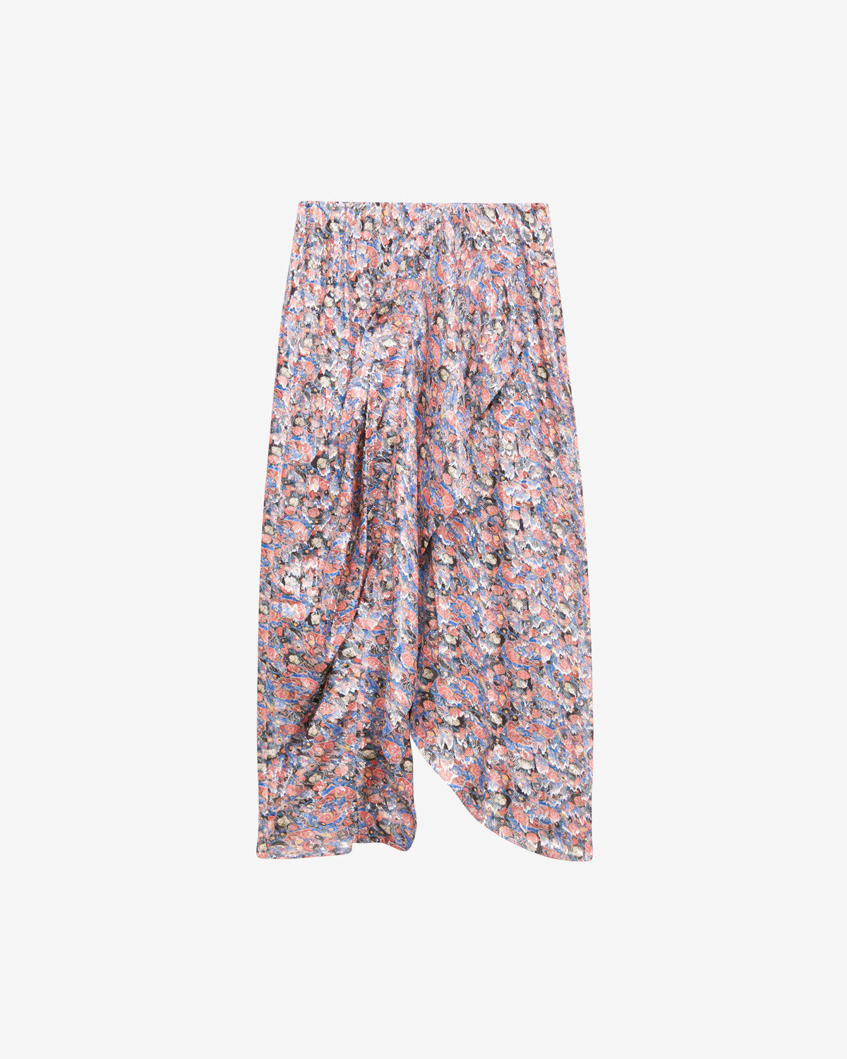 Gonna lunga in jacquard stampato rosalia - Blu - Woman - 5