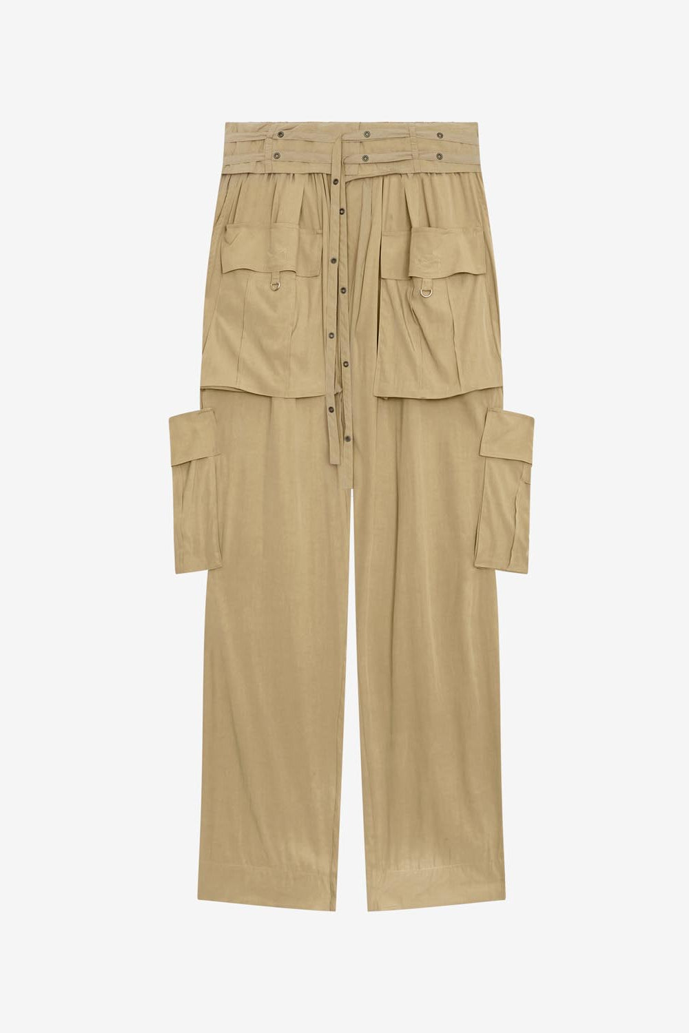 Pantalón fluido hadja - Caqui - Woman - 1