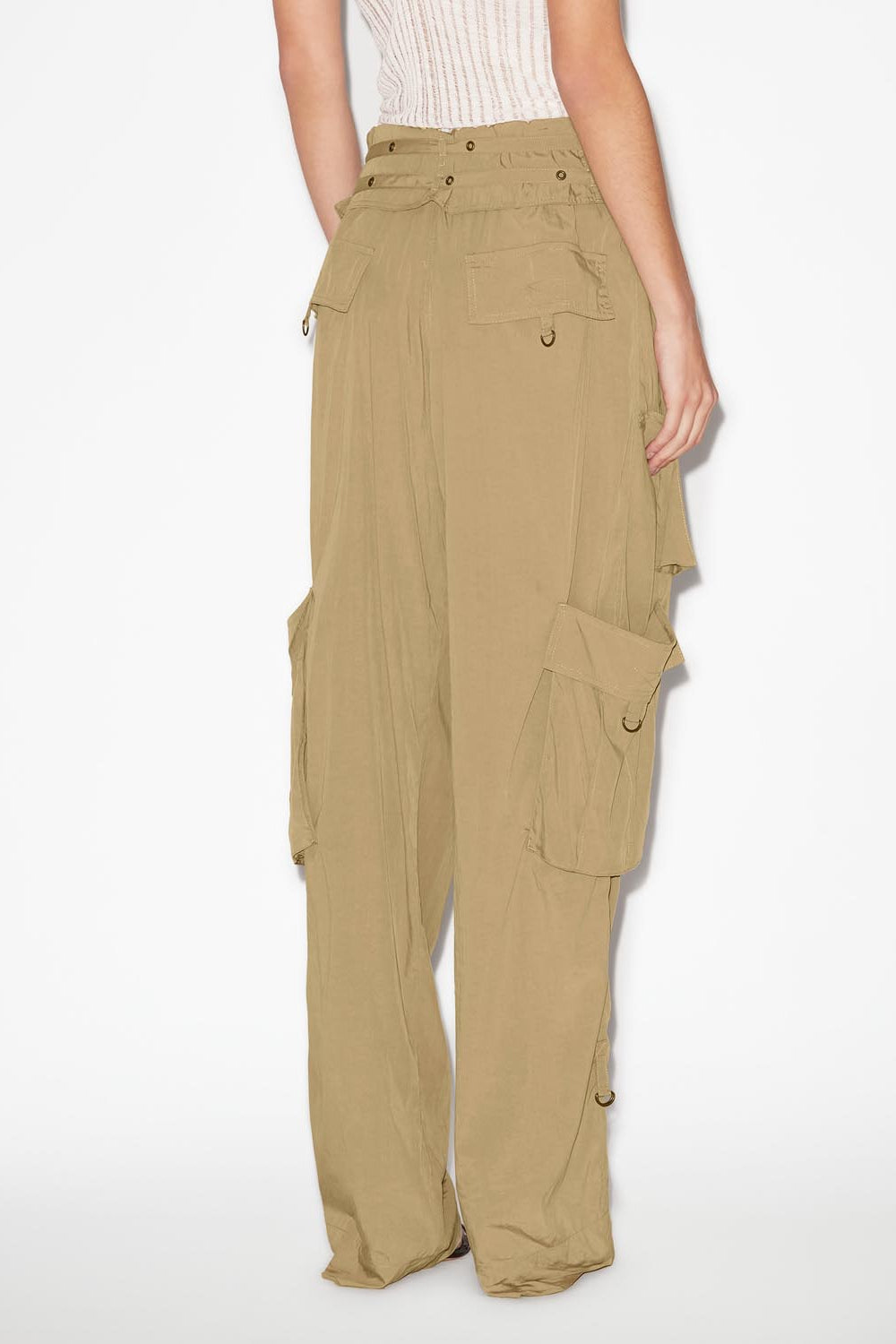 Pantalón fluido hadja - Caqui - Woman - 5