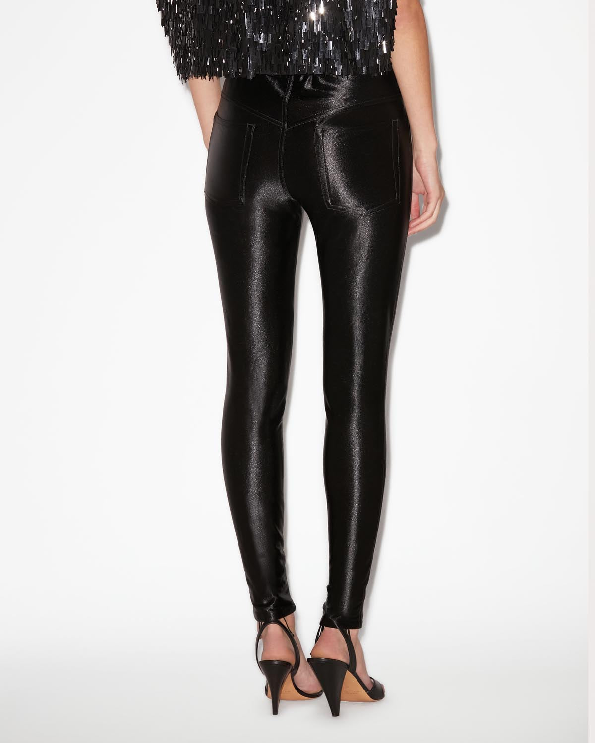 Pantalón de raso erna - Negro - Woman - 4