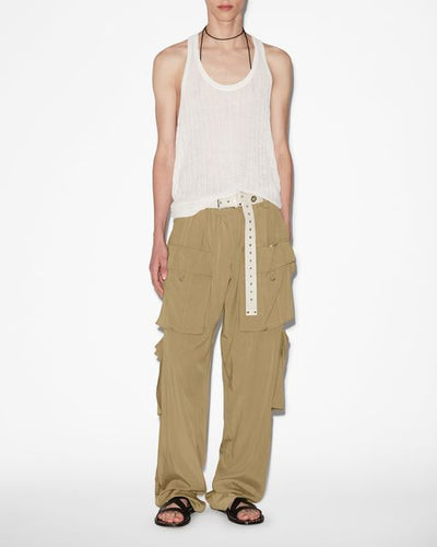 Hadjakim flowing pants - Khaki - Man - 1