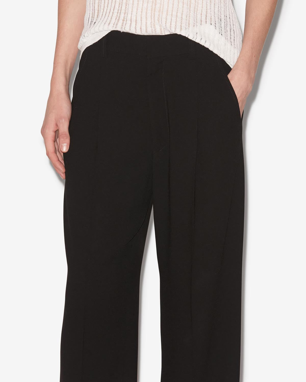 Noeva wide-leg suit pants - Black - Man - 2