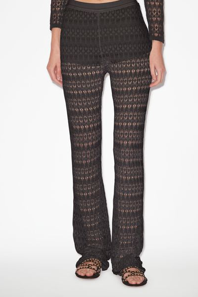 Pantalón de punto calado palmi - Negro - Woman - 4