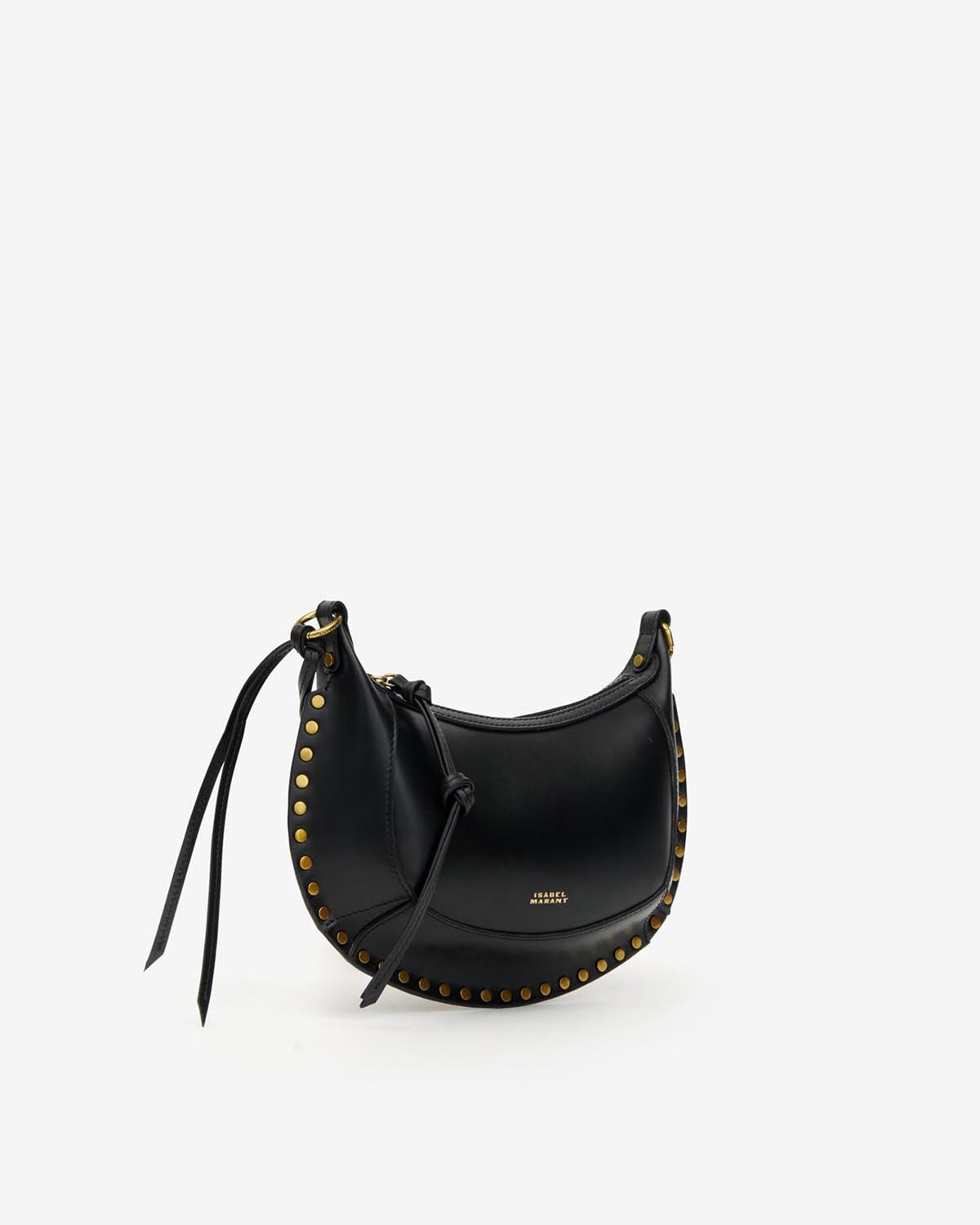 Oskan moon スエード ショルダーバッグ - Black and gold - Woman - 4
