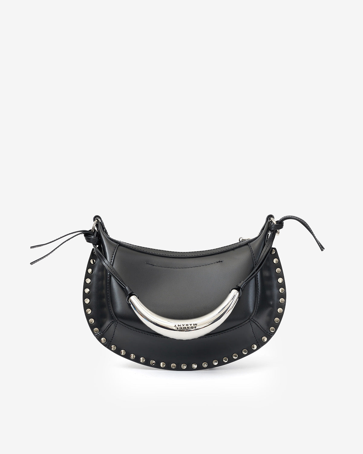 Oskan Moon Bag Woman black and silver | ISABEL MARANT Official 