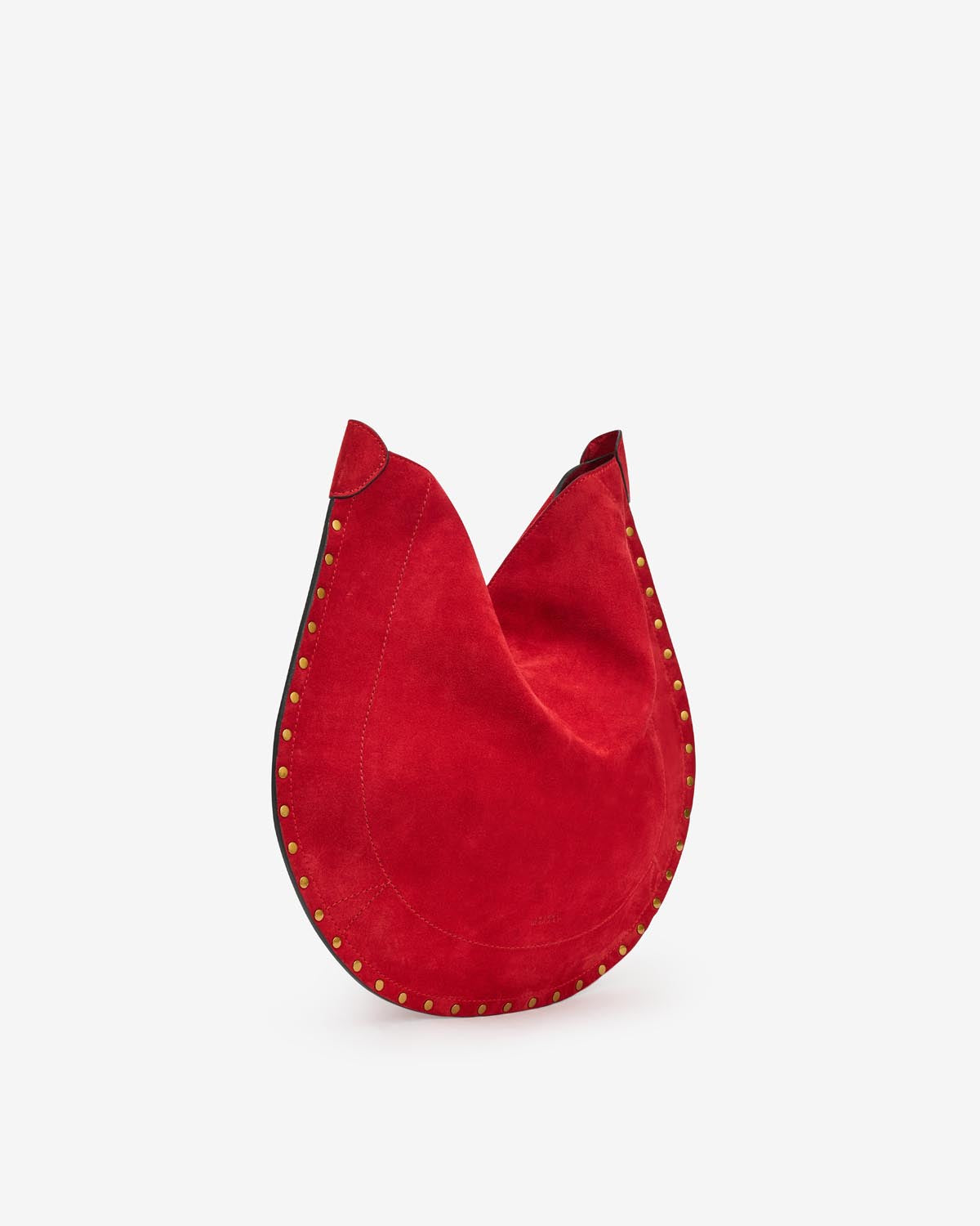 Oskan hobo soft suede calfskin leather bag - Scarlet red - Woman - 5