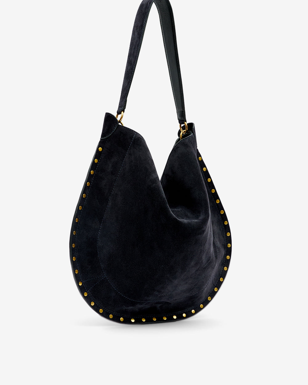 Tasche oskan hobo soft aus kalbs-veloursleder - Schwarz - Woman - 5