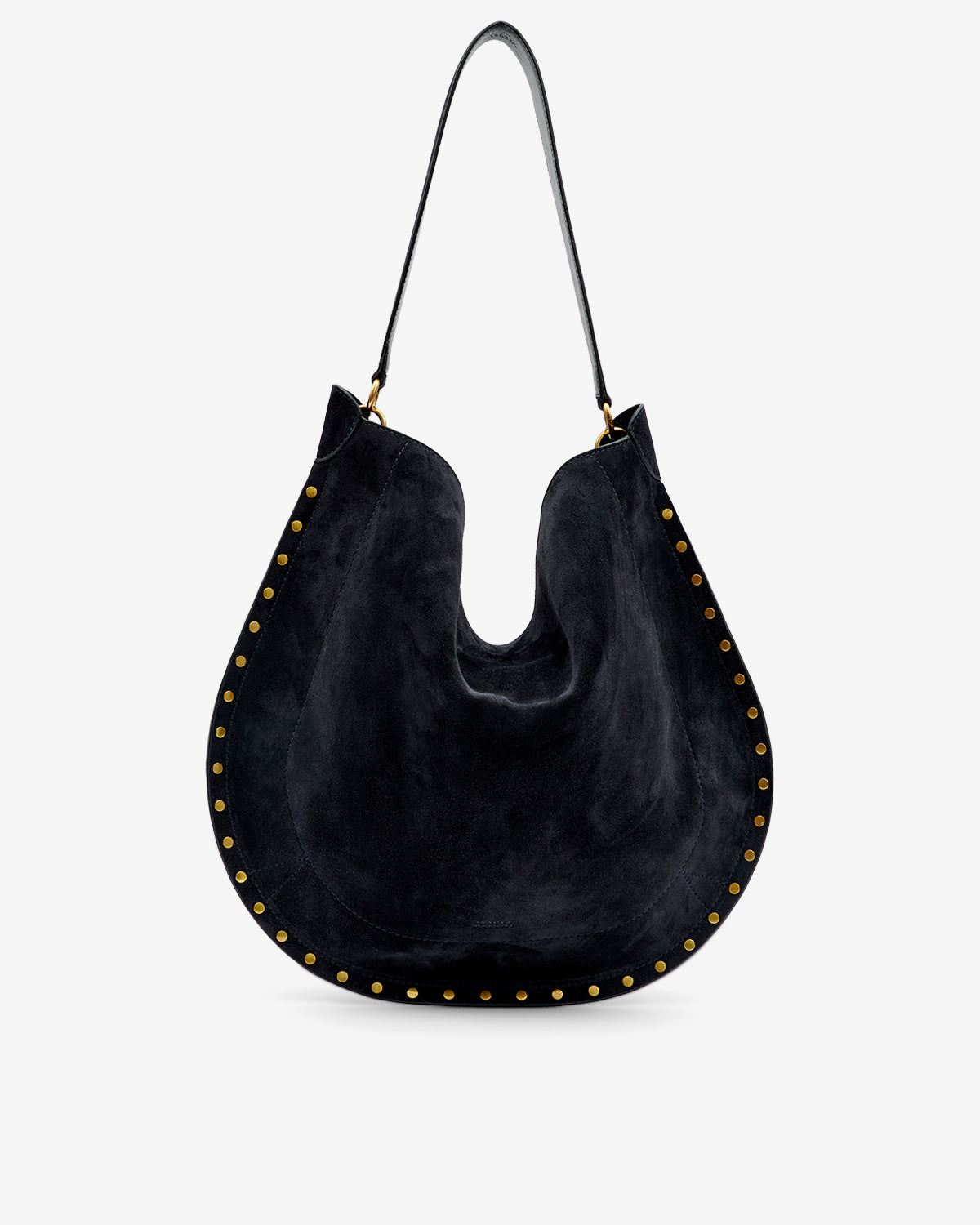 Tasche oskan hobo soft aus kalbs-veloursleder - Schwarz - Woman - 1