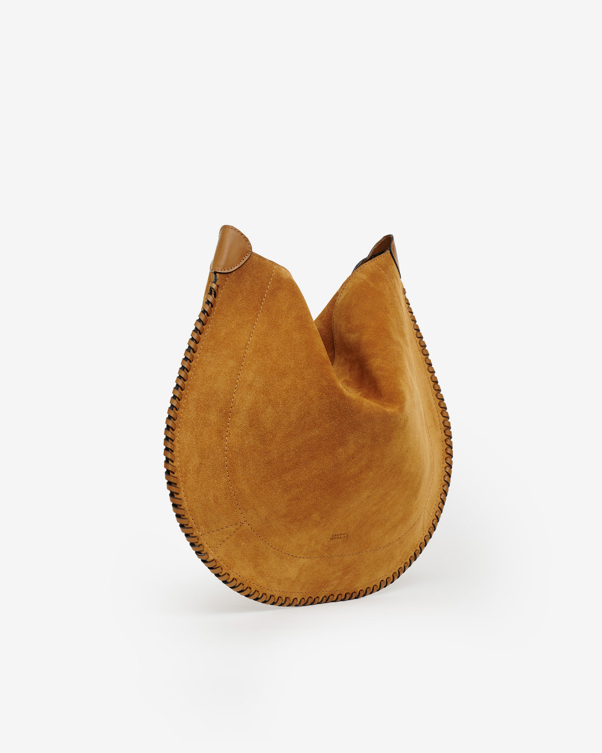 Oskan Suede Calfskin Hobo Bag - Cognac