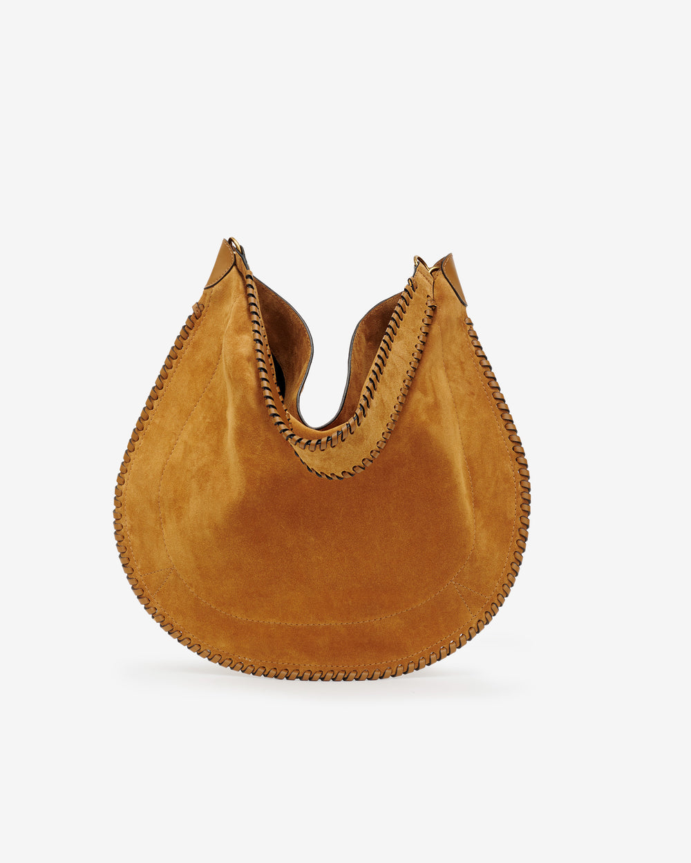 Oskan Suede Calfskin Hobo Bag - Cognac main image 1
