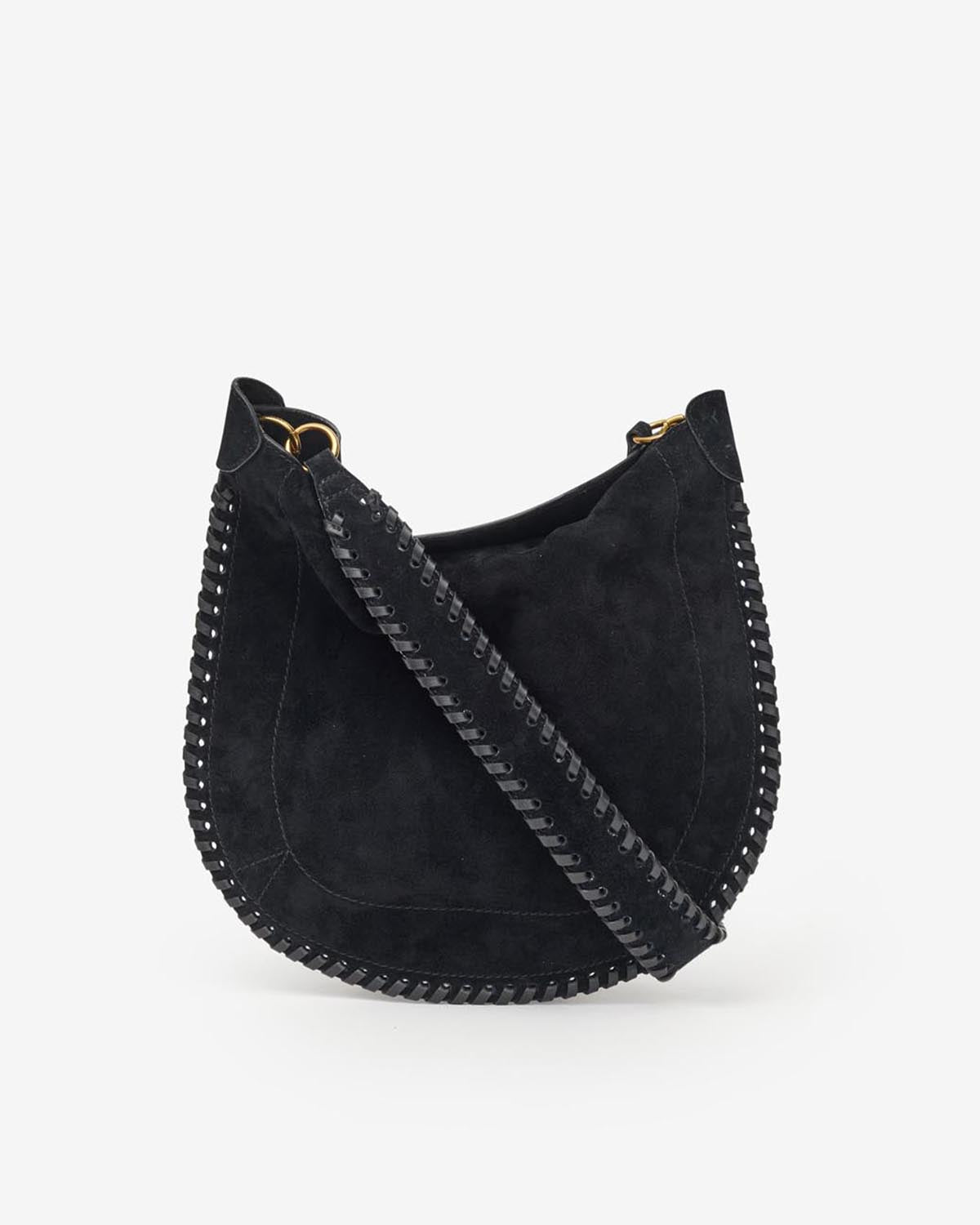 Bolso de ante de becerro trenzado oskan soft - Negro - Woman - 2