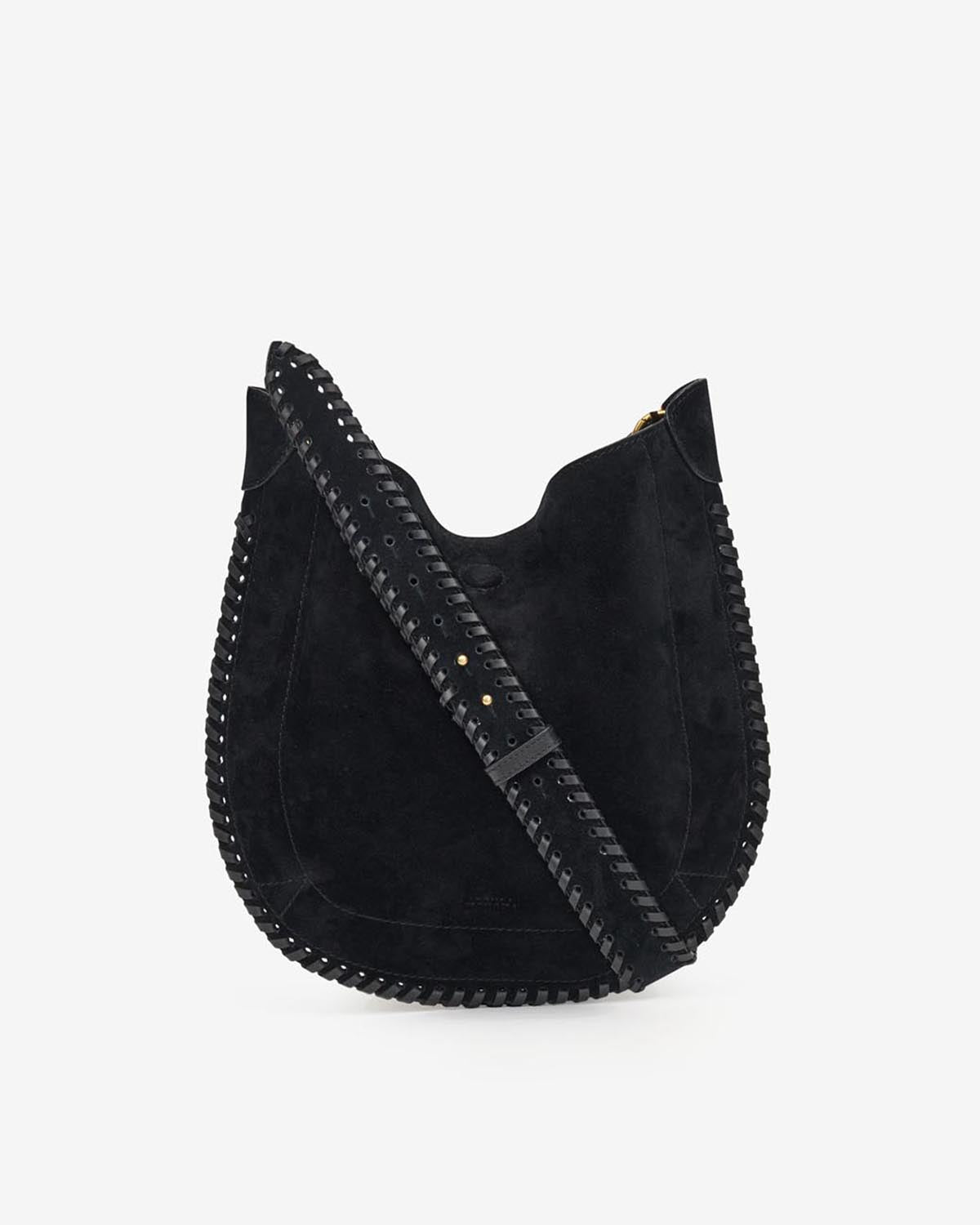 Bolso de ante de becerro trenzado oskan soft - Negro - Woman - 1