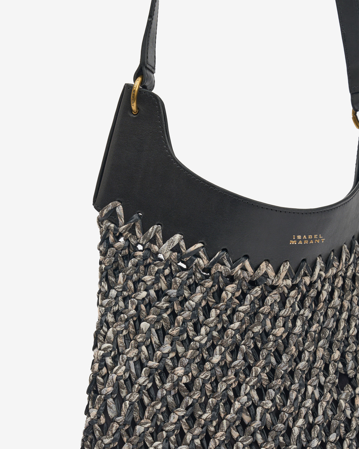Amalfi hand-woven bag Woman Black 2