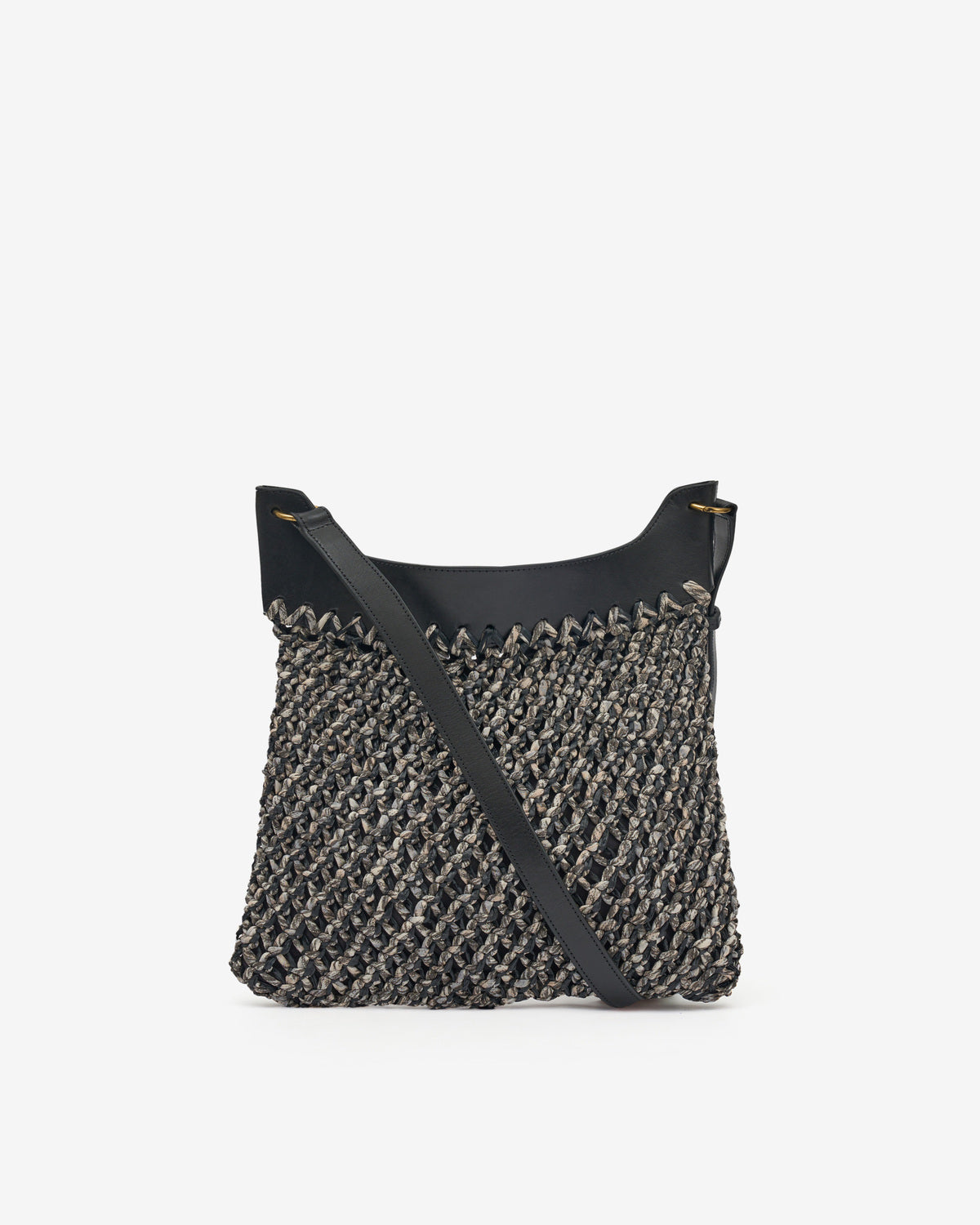 Amalfi hand-woven bag Woman Black 5