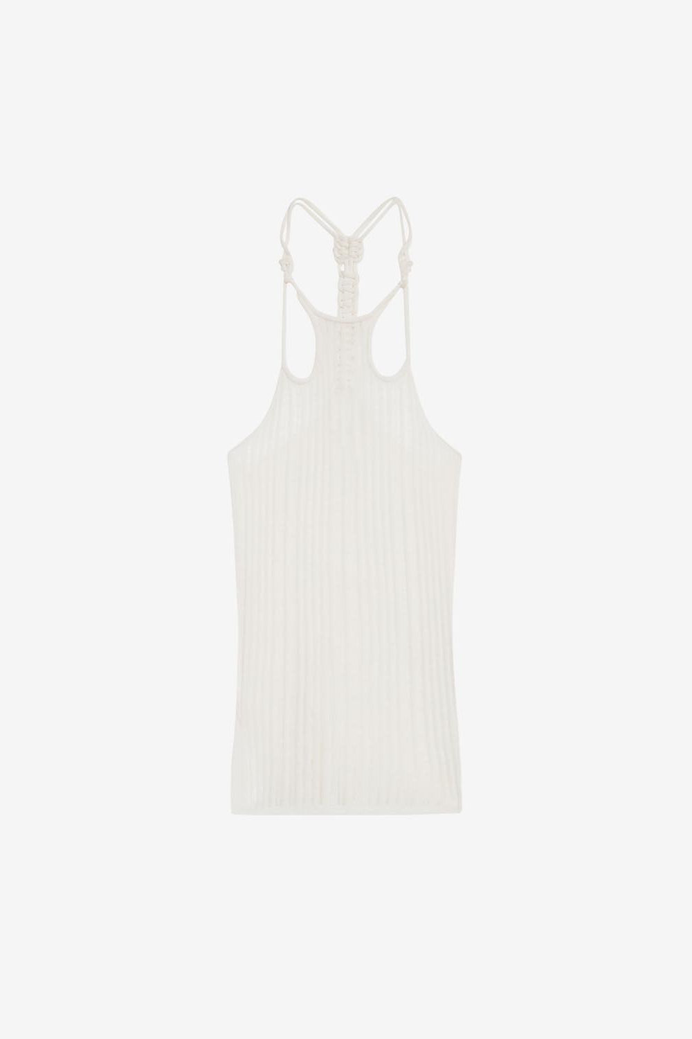 Jersey de punto transparente debra - Blanco - Woman - 1