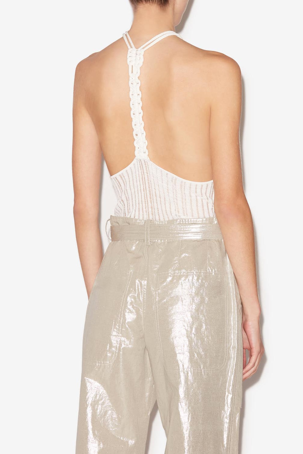 Jersey de punto transparente debra - Blanco - Woman - 5