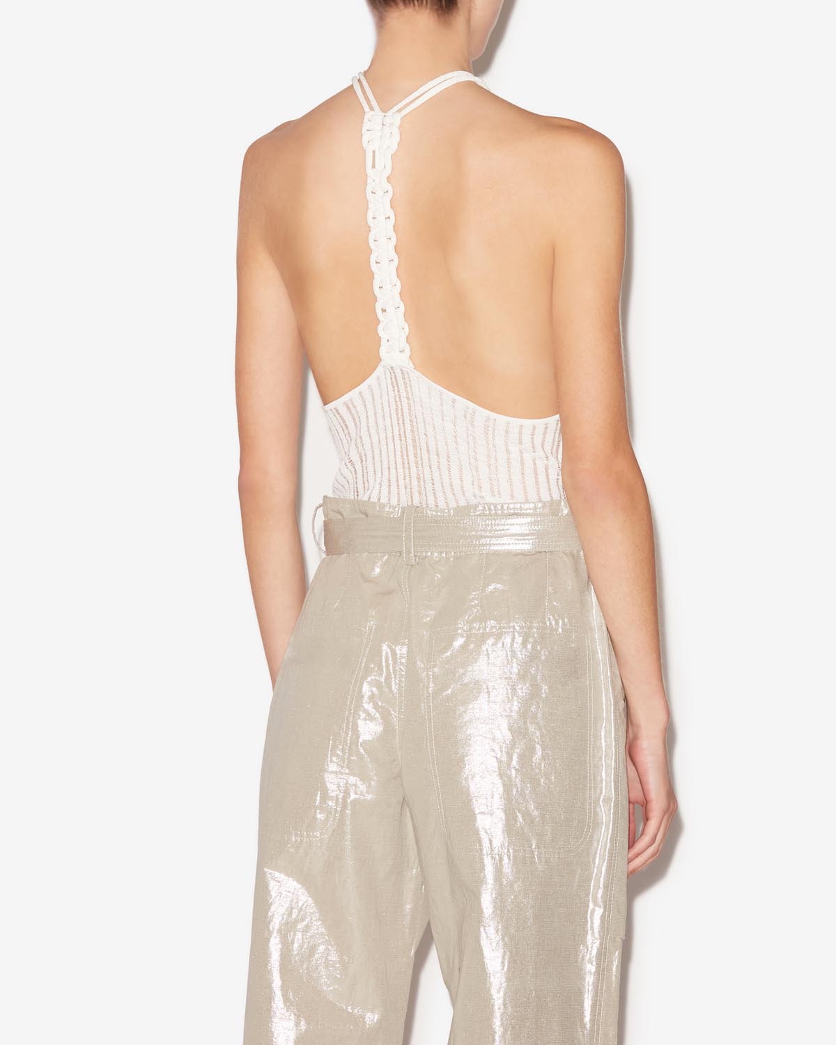 Pull transparent en maille debra - Blanc - Woman - 4