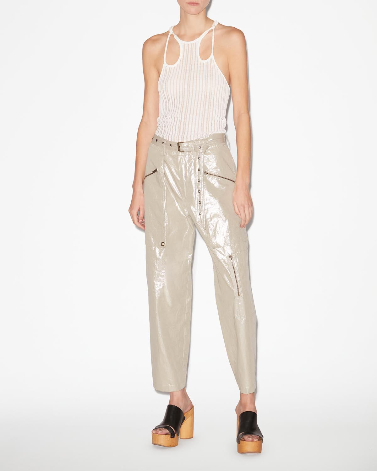 Pull transparent en maille debra - Blanc - Woman - 1