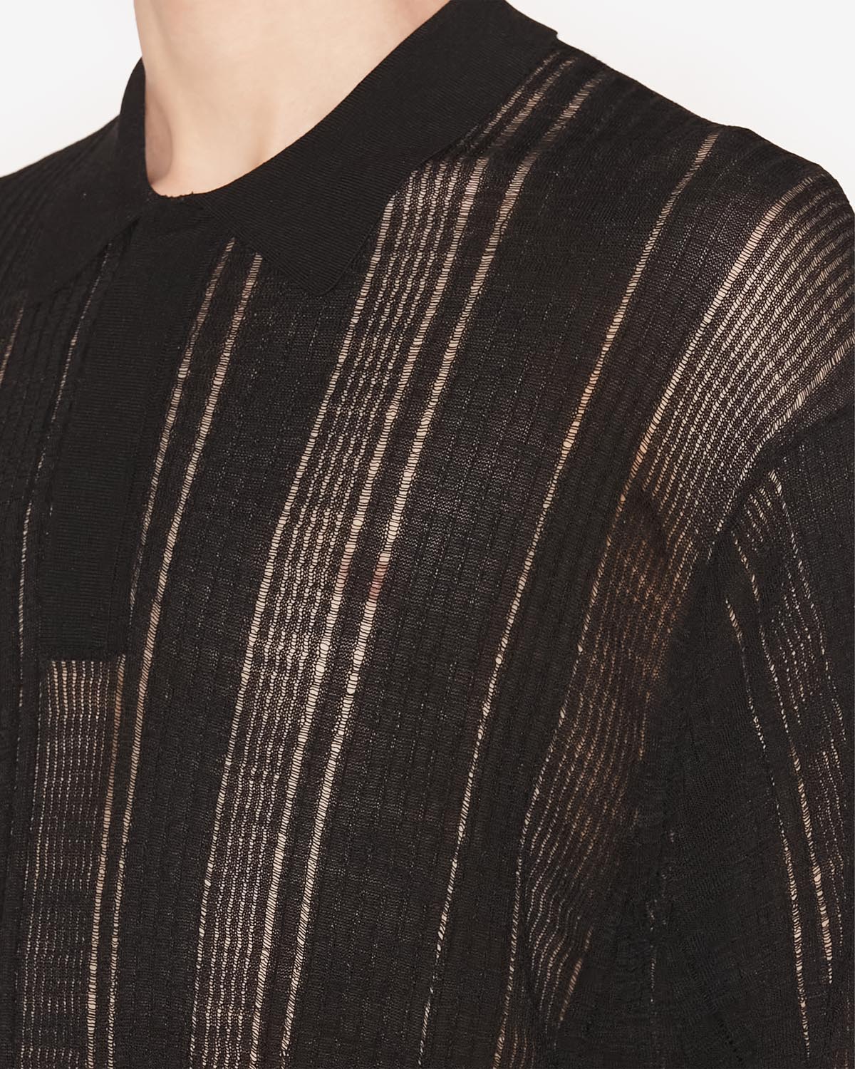 Dickens 니트 소재의 비치는 니트웨어 - 검은색 - Man - 2