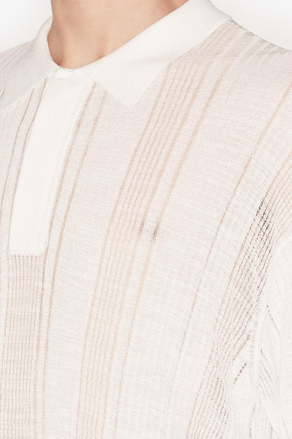 Dickens 디킨스 니트 소재의 비치는 니트웨어 - 하얀색 - Man - 3