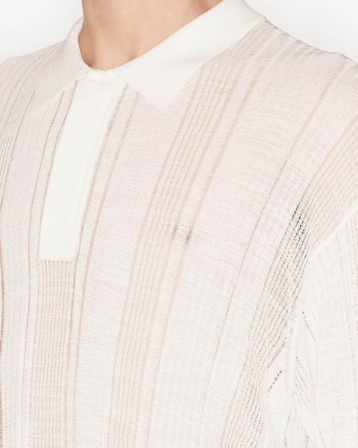 Jersey de punto transparente dickens - Blanco - Man - 2