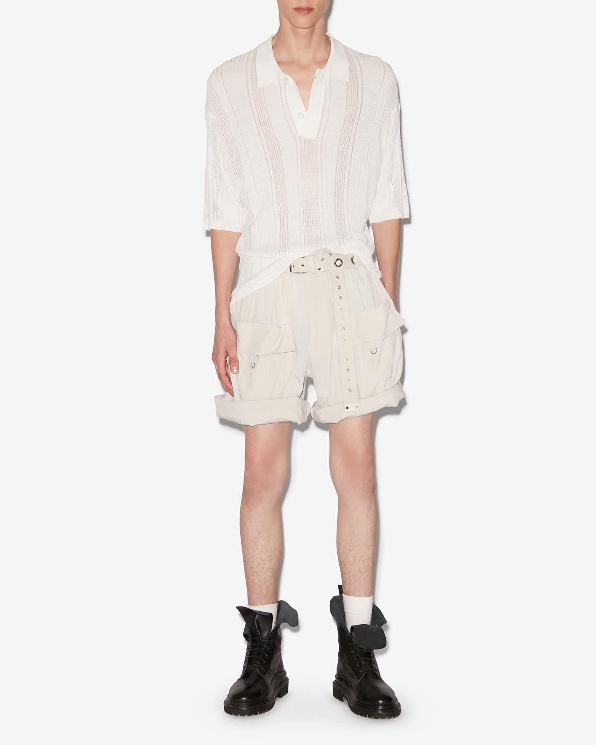 Jersey de punto transparente dickens - Blanco - Man - 1