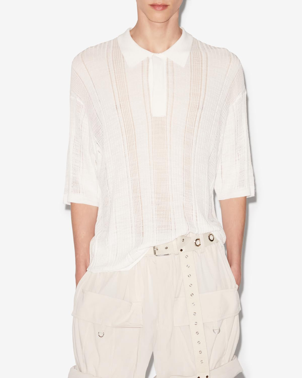 Jersey de punto transparente dickens - Blanco - Man - 3