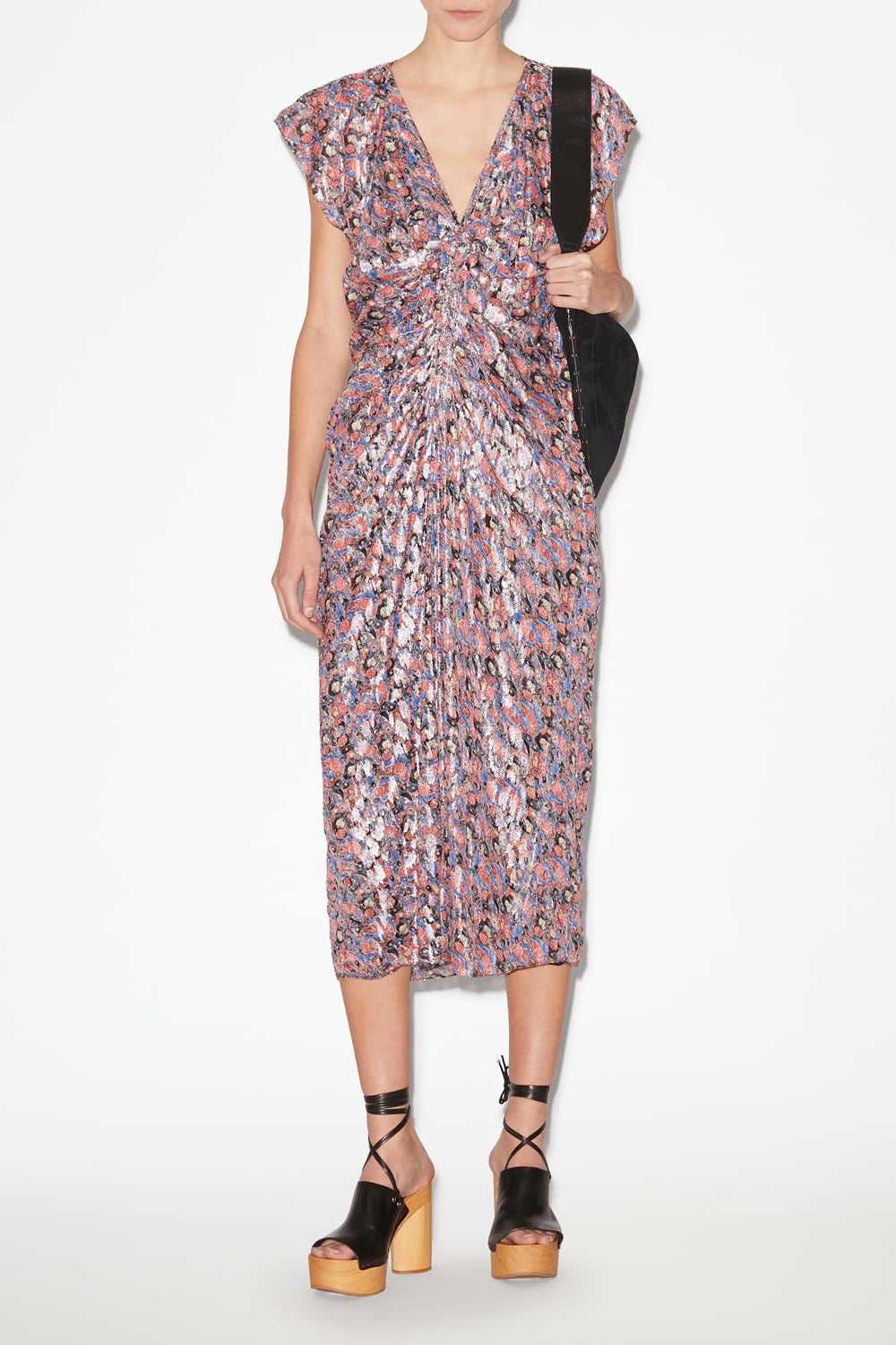 Lyndsay プリント入り マキシドレス - 青 - Woman - 2