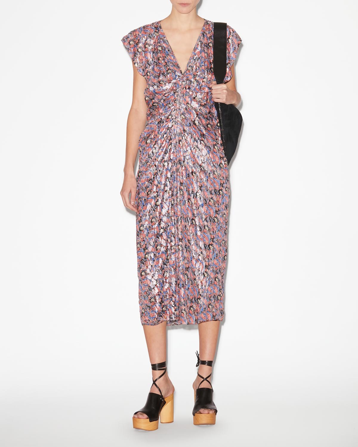 Abito lungo stampato lyndsay - Blu - Woman - 1