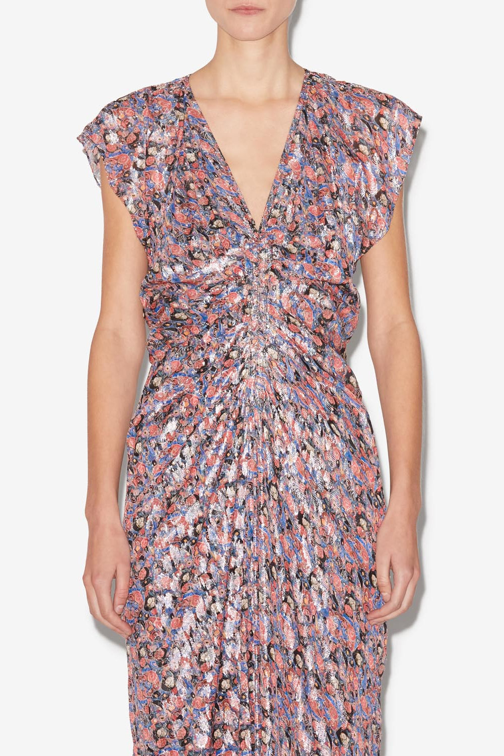 Lyndsay プリント入り マキシドレス - 青 - Woman - 4