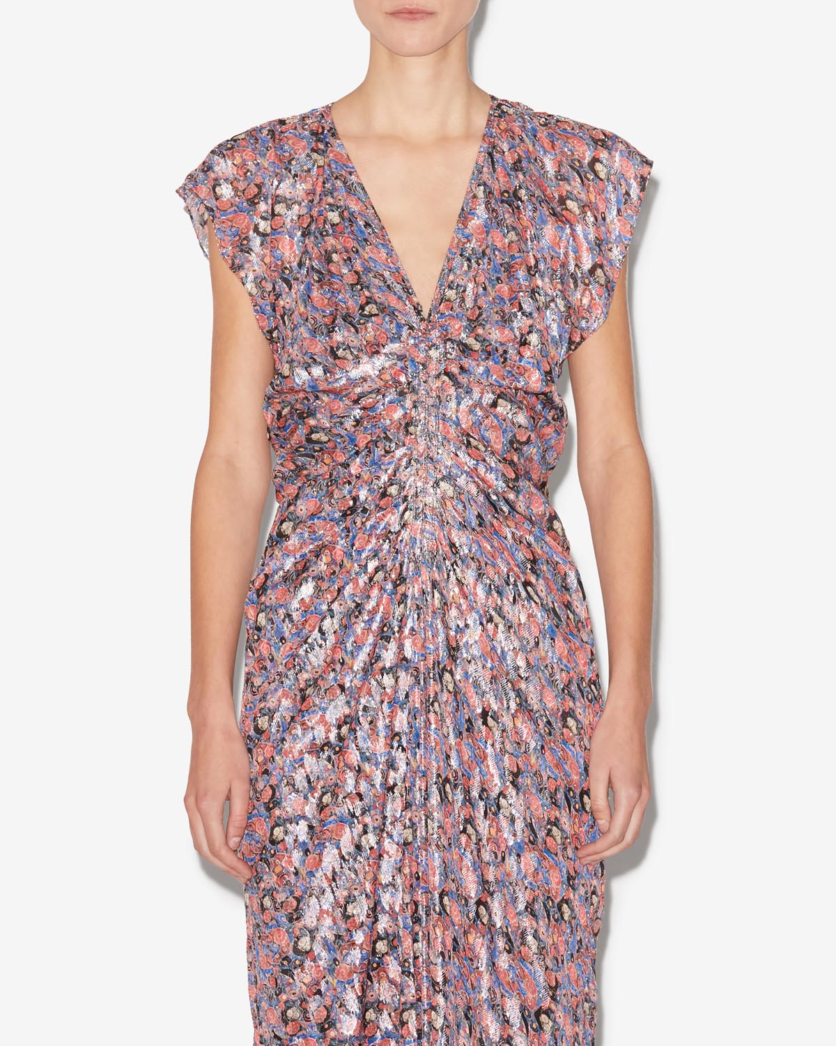 Abito lungo stampato lyndsay - Blu - Woman - 3