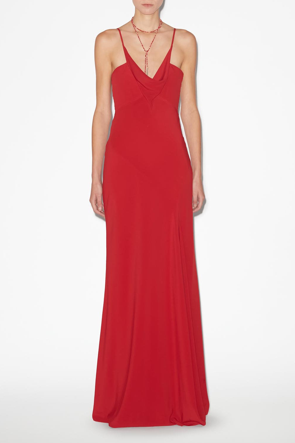 Kapri ストラップ付き マキシドレス - Scarlet red - Woman - 3