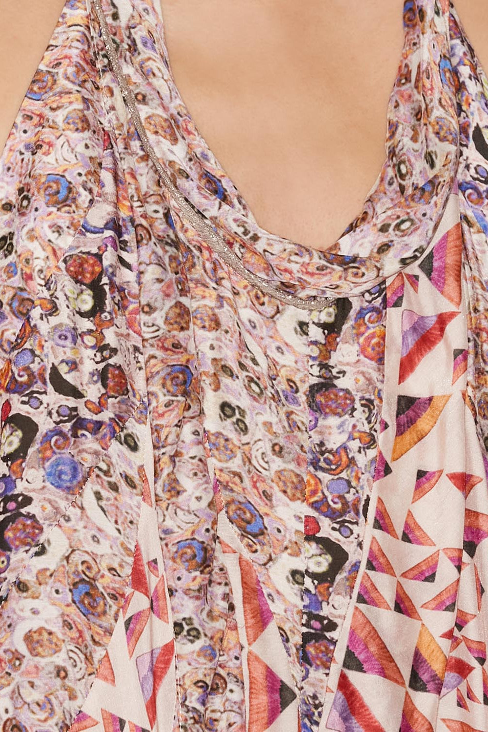 Lisandre 프린트 미니 드레스 - 에크루 - Woman - 4