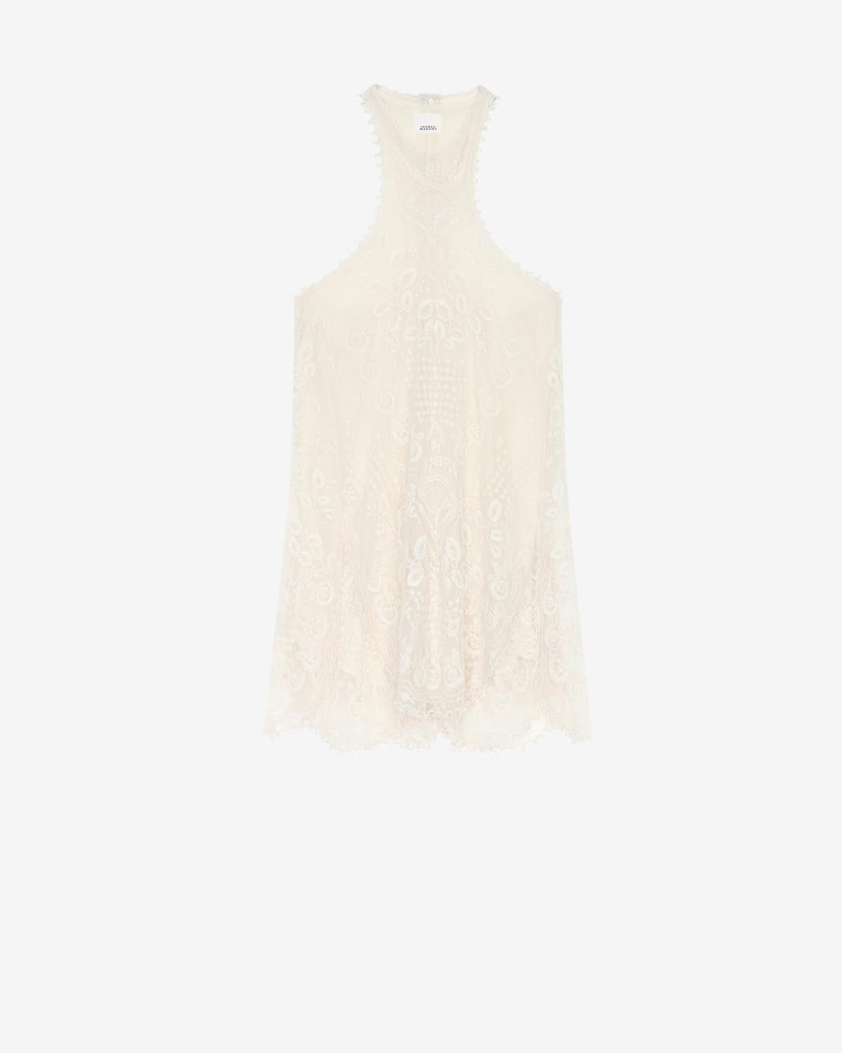 Abito in pizzo valdia - Ecru - Woman - 5