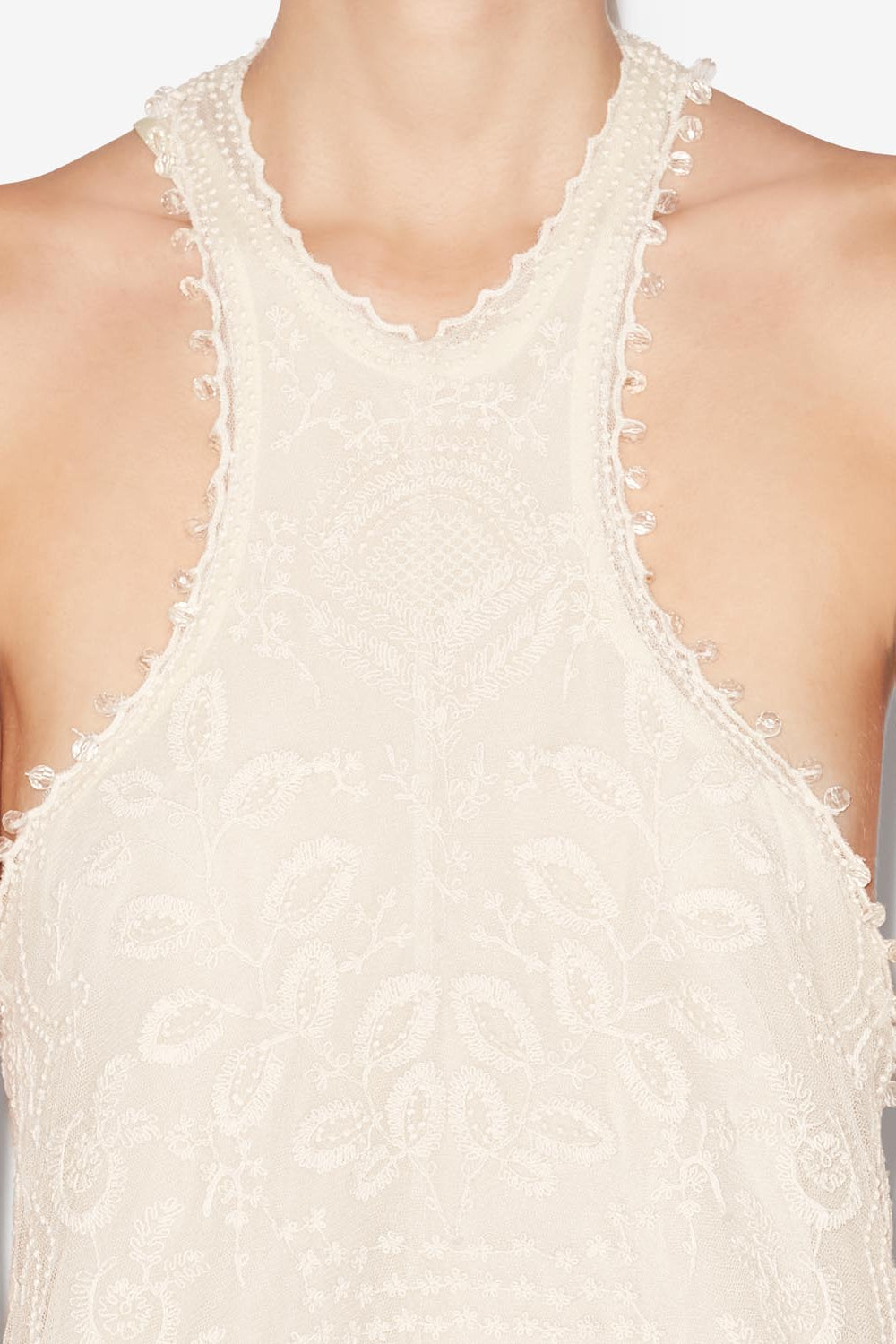 Vestido de encaje valdia - Crudo - Woman - 4