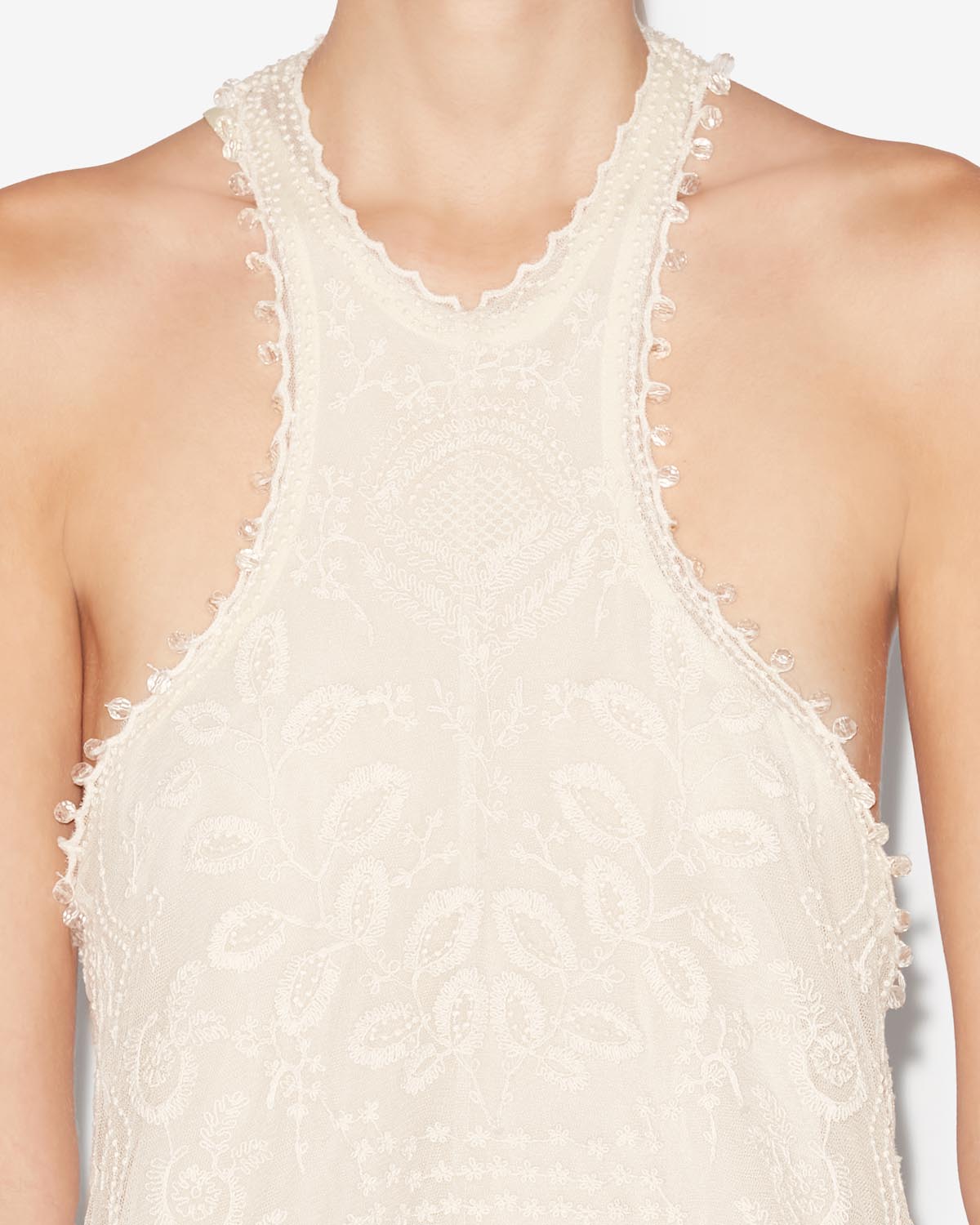 Abito in pizzo valdia - Ecru - Woman - 2