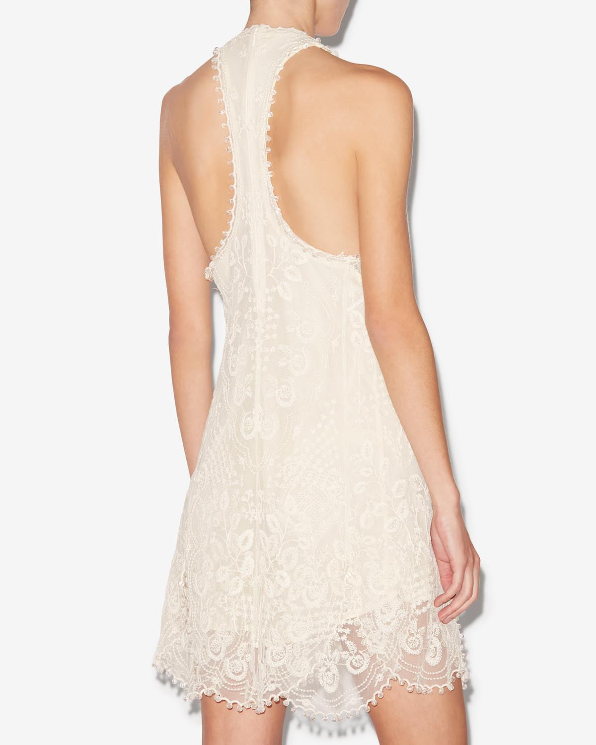 Abito in pizzo valdia - Ecru - Woman - 4